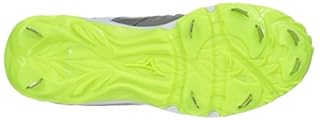 Mizuno Women's 9-Spike Advanced Sweep 3 Softball Shoe, Grey/White, 8 D US