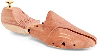 Men's Cedar Shoe Tree with Dual Extension Tube for Shoe Shaping and Stretching