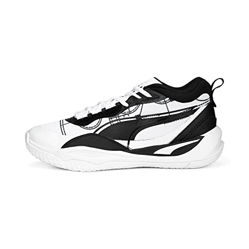 PUMA Men's Playmaker Pro Basketball Shoes, Fresh Pear-Wood Violet, 10.5