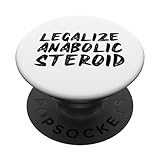 Legalize Anaboles Steroid Lustiges Fitness Gym Bodybuilding PopSockets mit austauschbarem PopGrip