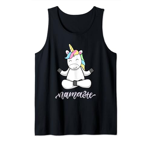 Yoga Meditation Unicorn Namaste Camiseta sin Mangas