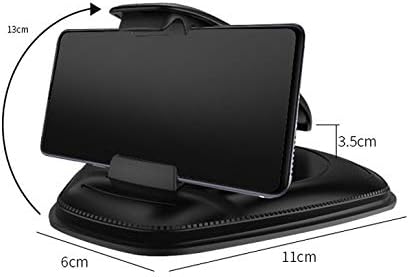 xbwei leather car phone holder dashboard hud navigation cellphone support stand clip suction cup desktop phone holder