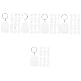 Llavero con foto a granel: la cantidad de llaveros de plástico con foto es para que usted elija, que son suficientes para que usted haga manualidades de bricolaje, plástico en