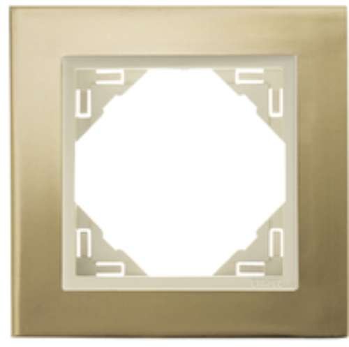 Cadre simple Logus Efapel or perle pour salon contemporain
