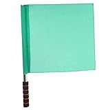 SUPVOX 競技用信号旗 発令旗 高視認性 手旗 審判用 ステンレス製滑り止めハンドル付き 軽量耐久 コンパクト設計 スポーツイベント 応援用