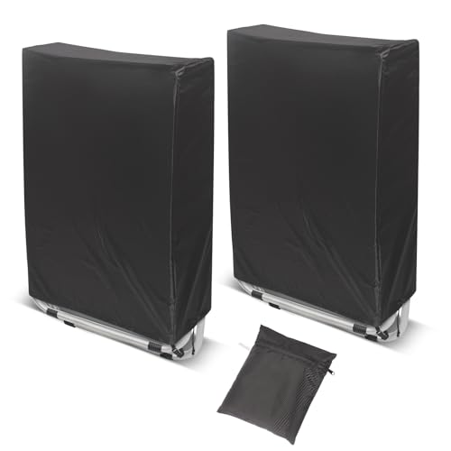 Zero Gravity Folding Chair Covers 2PCS Dustproof Waterproof 420D Oxford Cloth Lawn Patio Furniture Covers All Weather Resistant Anti Gravity Chair Covers for Folding Chairs 28W x 13D x 43H