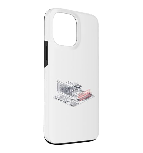 Image of RAM Card Wireframe Computer Motherboard IT Tech Geek Nerd Case for iPhone 13 Pro Max