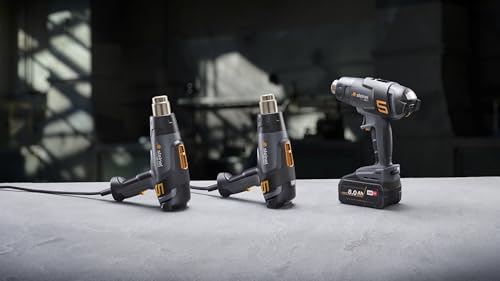 Steinel Heißluftpistole HM 2120 E, 2200 W Heißluftgebläse, Temperatur 80°-650°C, Heißluftfön mit Thermoschutzabschaltung, Keramikheizung