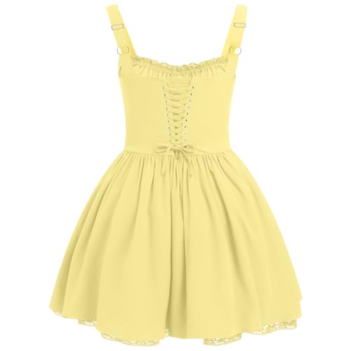 Women's Corset Dress Floral Mini Sexy Spaghetti Straps Low Cut Lace Short Dress Ruffle Summer Bustier Sundress2