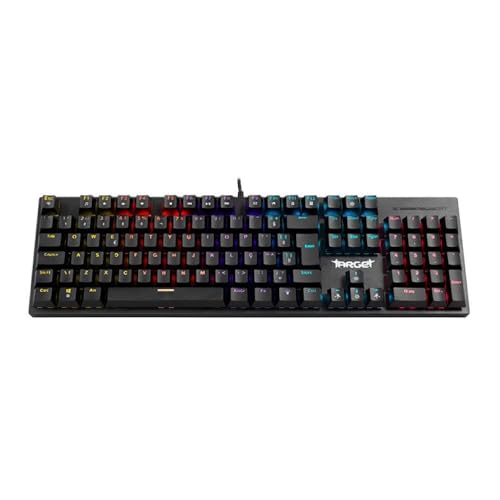 Teclado Mecanico Gamer TGT Sherman V2, Rainbow, ABNT2, Switch Azul, Preto, TGT-SHR-RBW02