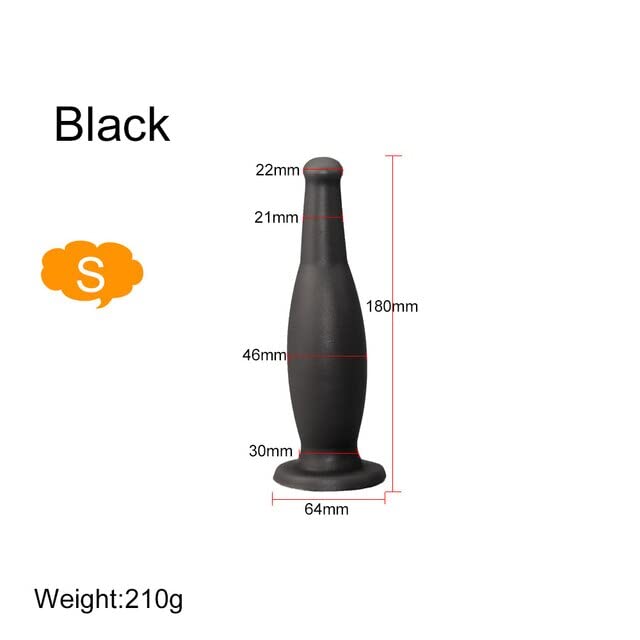 Plug anale silicone grande plug anale giocattoli del sesso butt plug negozio annal dilatatore giochi enorme dildo anale giocattoli per adulti (Gold L)