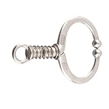 Annadue Anillo de Nariz de Ganado de Acero Inoxidable, Clip de Nariz de Vaca con Resorte, Anillo de para Accesorio de Granja (#2)