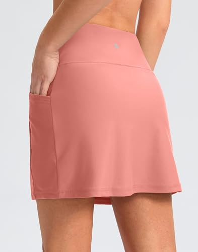 Image of G Gradual Women's 16 inch Swim Skirt with Pockets High Waisted Tummy Control Modest Swimsuit Bathing Suit Bottoms for Women