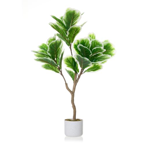 GAOMON 3.28ft Fiddle Leaf Fig Artificial Tree with...