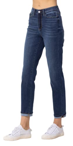 Judy Blue Cool Denim Sustainable Cuffed Boyfriend 6