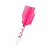 CUESOUL ROST T19 Integrated Dart Shaft and Flight Slim Shape Rose Red 33mm