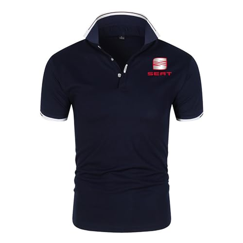 Tee-shirt sport compact car enthusiast premium, polo bleu marine au design automobile L