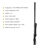 Antena Samochodowa, 3,5/5,5dBi 50Ω Uniwersalna Antena Samochodowa z Przedłużaczem 4m/13.1ft, 100W