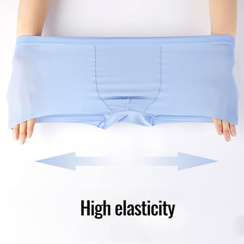 ONEFIT Mens Ice Silk Underwear Seamless Boxer Briefs with Pouch Ultra Thin Breathable Underpants2