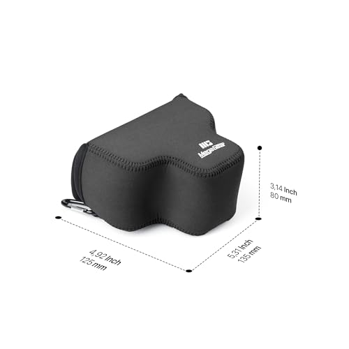 Funda de neopreno para cámara Sony Alpha a7C II negra miniatura 2