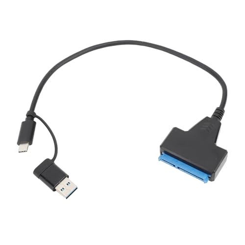 Cable adaptador SATA a USB C y USB A, 10Gbps USB 3.1 Gen 2