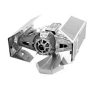 Metal Earth Puzzle 3D Caza Tie De Darth Vader. Rompecabezas De Metal De Star Wars. Maquetas Para Construir Para Adultos Nivel Desafiante De 7.6 X 6.8 X 2.5 Cm