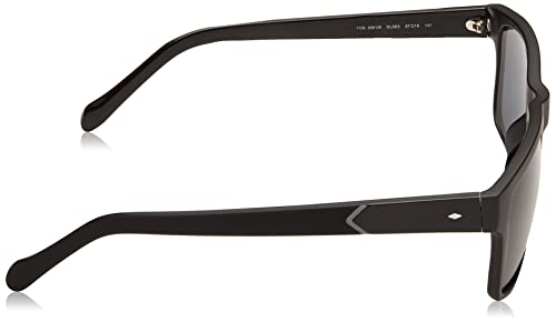 Fossil Men's FOS3061s Rectangular Sunglasses, MATTE BLACK/GRAY, 57 mm3