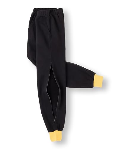 Image of AMPED Cotton Terry Girl Crop Top With Black Joggers