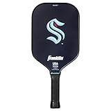 Franklin Sports NHL Seattle Kraken Pickleball Paddle - Official NHL Team Rackets - USAP (USAPA) Approved Premium Quality Pickleball Paddles - Authentic Team Logos + Colors