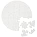 12 Pack Round Blank Jigsaw Puzzles for DIY Crafts, 25 Pieces (12 in)