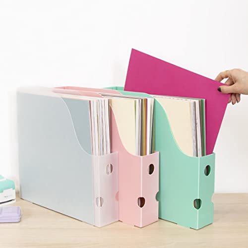 Classeur vertical Craftelier turquoise d'une finition soignée pour papiers - 6