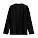 Tongluoye Deer Long Sleeve Shirts for Boys 8-10 Soft Crewneck Pullover T-Shirt Black Graphic Tees Top Kids Blouses for School Workout Athletic Sweatshirt Fall Outfits