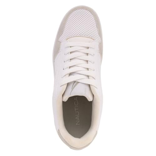 Image of Nautica Platform Sneakers for Womens Fashion Trendy Shoes White Casual Sneaker Thick Sole Everyday Walking Shoes