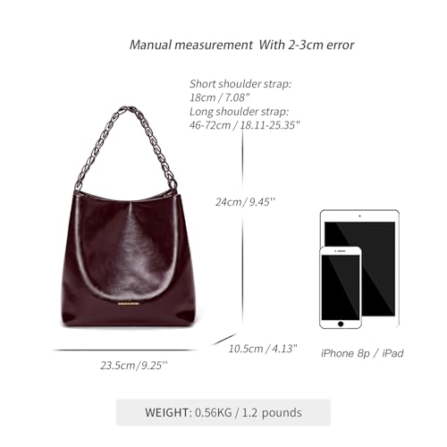 Bolso Hobo para Mujer Cnoles de Cuero miniatura 3