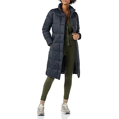 Abrigo Ligero Largo Acolchado Mujer Amazon Essentials Cover
