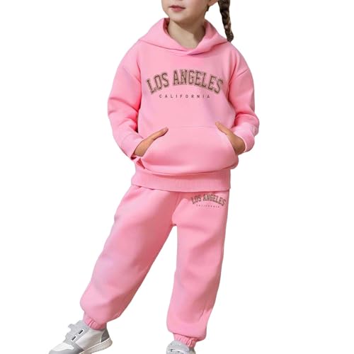 Conjunto de chándal infantil unisex de algodón con sudadera con capucha 7