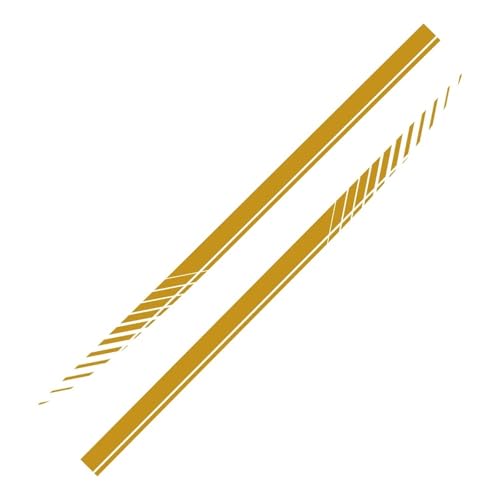 Faldón Lateral Pegatinas Universales PVC para Puerta Coche, Tiras Vinilo con Estilo, Calcomanías para Faldones Laterales, Decoración Car Side Faldón(Matt Yellow)