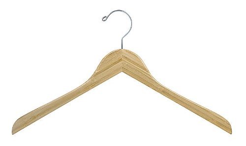 ClosetHangerFactory Bamboo Top Hanger [ Bundle of 25 ]