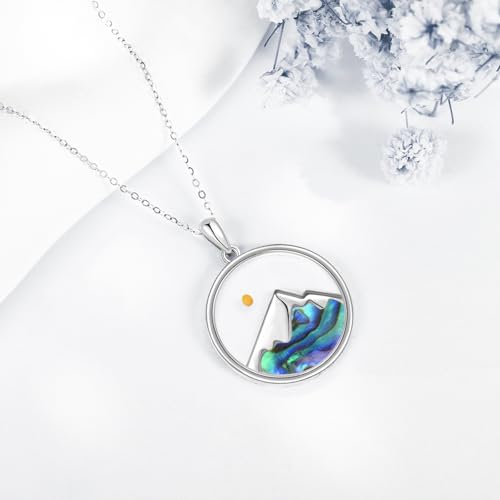 POPLYKE Mountain Necklace Mountain Necklace for Women Christian4