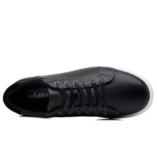 Image of Arkbird Casual Sneakers, Breathable Lace-Up Leather Walking Shoes Comfortable Fashion Sneakers for Men Daily Work
