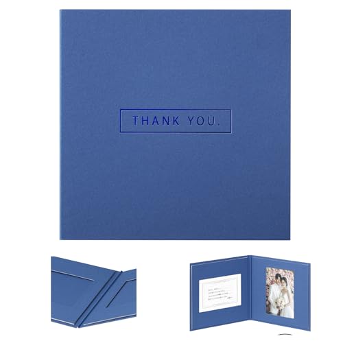 ハクバ HAKUBA 写真台紙 フォトメッセージカード No. 1110 AZ 【Lサイズ ネイビー】 タテヨコ兼用 手書き用グリーティングCard付 AMZM1110-SQL2NV 4977187006032 - ハクバ - 商品画像