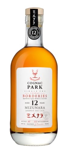 Cognac Park Borderies 12 Jahre Mizunara Cask Finish | 12 Jahre Reifung |Finish in japanischer Mizunara Eiche | Fruchtig rauchiger Geschmack | 1 x 700ml