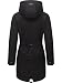 Ragwear Damen langer Mantel warme Winterjacke mit Kapuze YM-Canny Black22 Gr. M