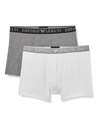 Stretch Cotton Endurance 2-Pack Midwaist Boxer Multicolore Medium Melange Grey-Black XL uomo