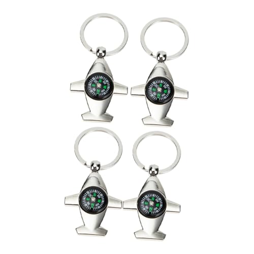 Brújulas compactas portátiles Zerodeko 4 piezas con llavero