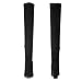DREAM PAIRS Women's Fashion Shoo Black Over The Knee High Heel Boots Size 6 B(M) US