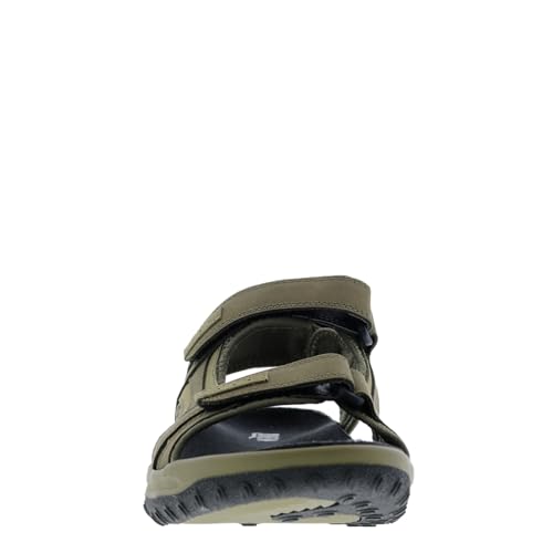 Drew Warren - Men's Orthopedic Sandals Olive Nubuck/Stretch - 11.5 Wide3