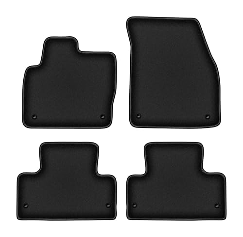 Tapis de voiture pour Range Rover Evoque Break (2011-2018) en velours noir Durban - Lot de 4