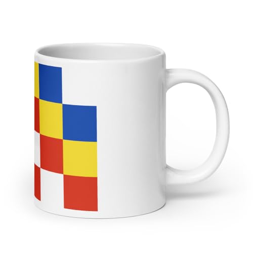 Flag of Antwerp Belgium - White Coffee Cup