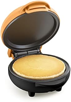 Nostalgia MyMini Personal Electric Griddle, Nonstick Griddle Perfect for Keto & Low-Carb Diets, Eggs, Omelets, Pancakes, Breakfast Sandwiches, Orange